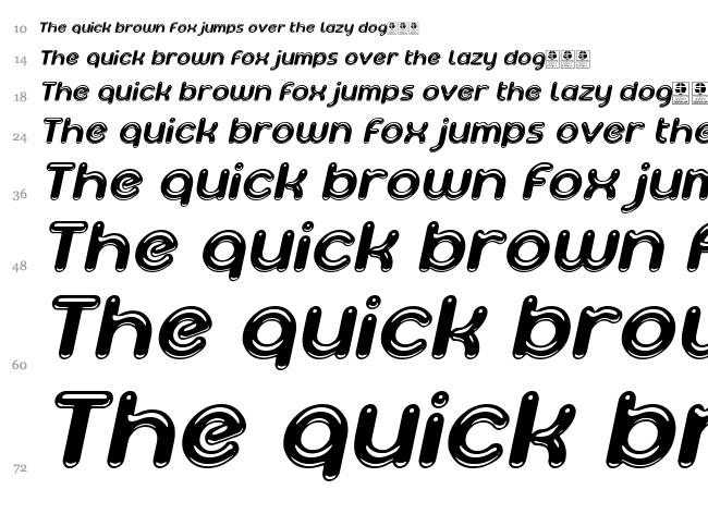 Ageta font waterfall